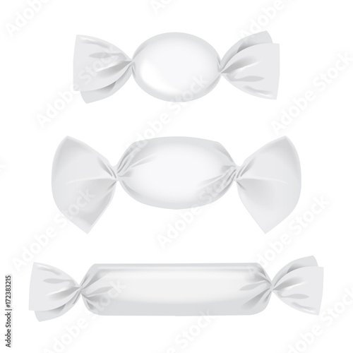 Foil food snack pack mock up for snack, candies and other products