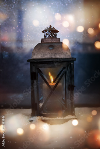Winter still life with a lantern © gudrun