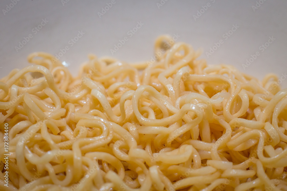 A instant noodles top view clean background A instant noodles top view clean background