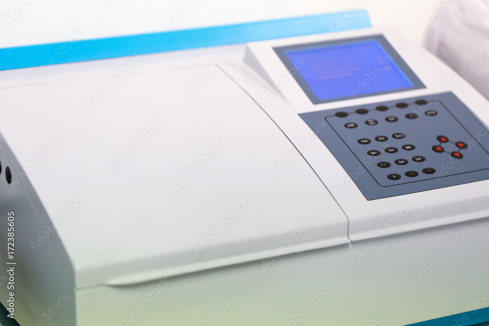 Spectrophotometer for lab experiments. Spectrophotometer for lab experiments.