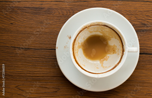 empty cup of coffee