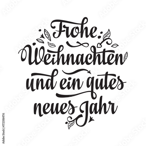 Frohe Weihnacht.  Xmas Congratulations in Germany