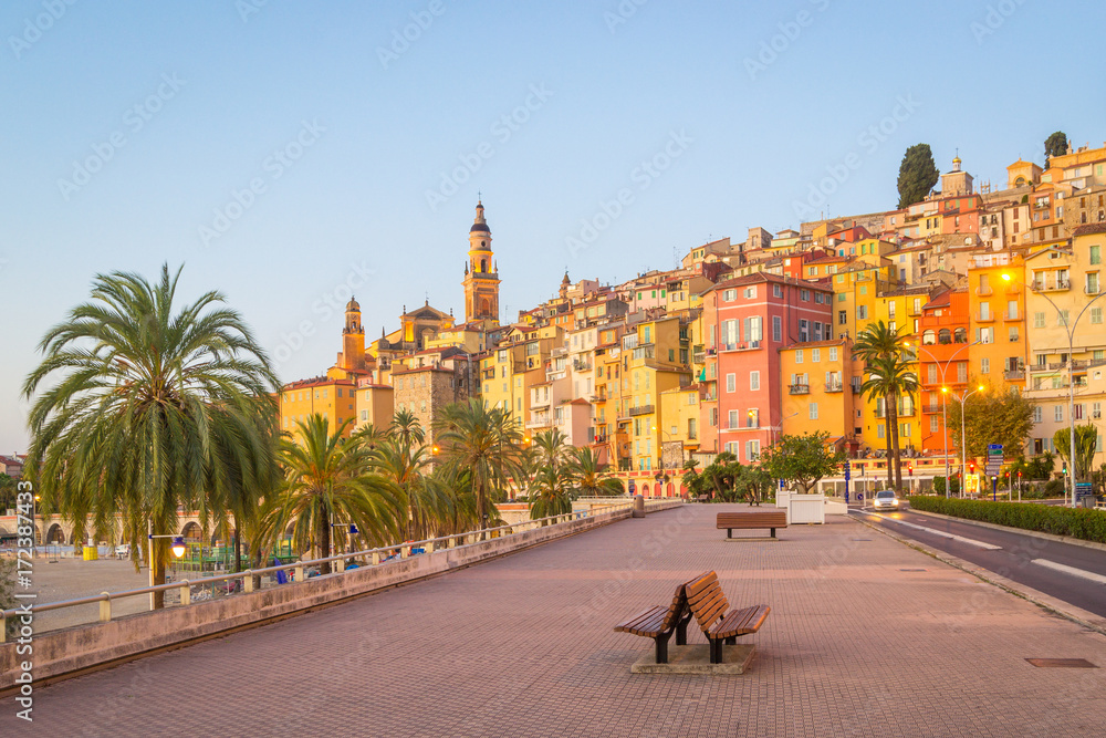 Promenade of Menton - France