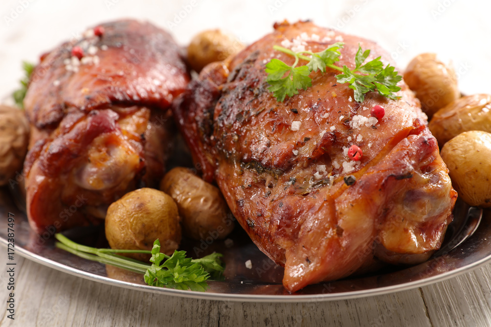 baked ham with potatoes baked ham with potatoes