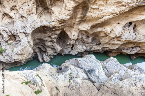 El Chorro gorge in Malaga, Spain