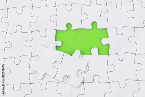 Concept Puzzle with copy space for word