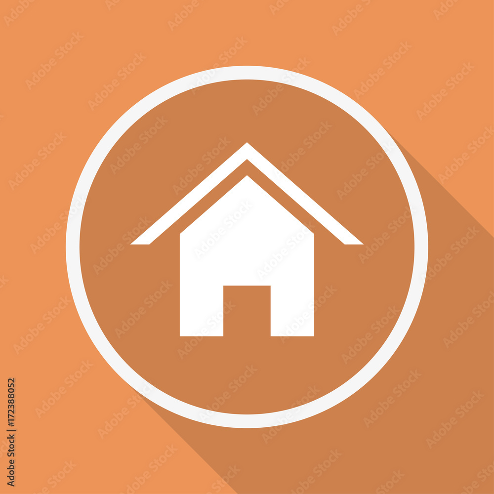 Runder Button mit Schatten - Haus Runder Button mit Schatten - Haus