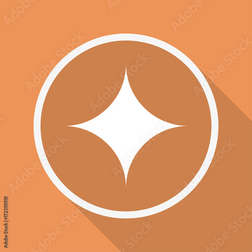Runder Button mit Schatten - Glitzer
