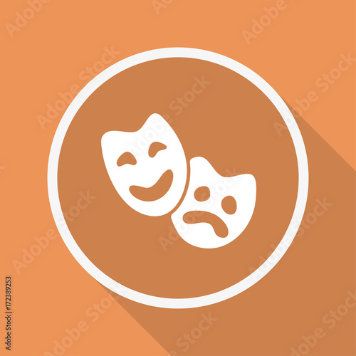 Runder Button mit Schatten - Masken