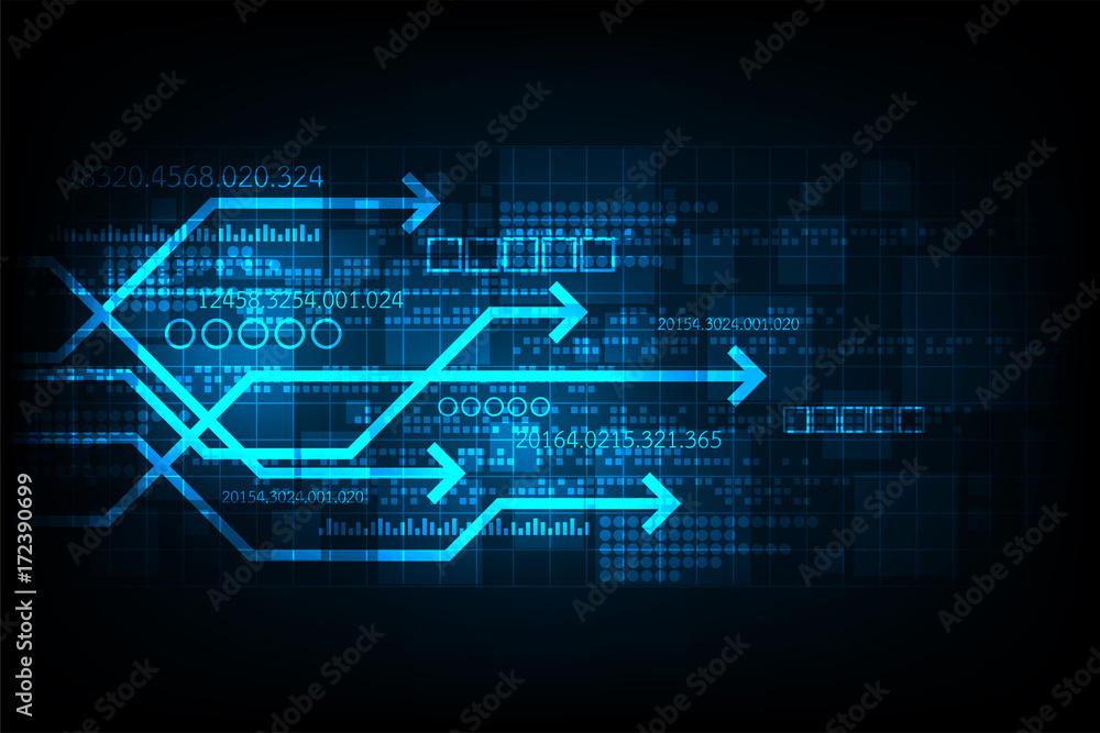 Vector technology that represents digital communication. Stock Vector ...