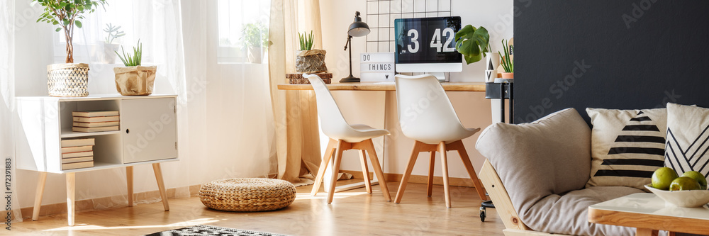© Photographee.eu - Home office with two chairs