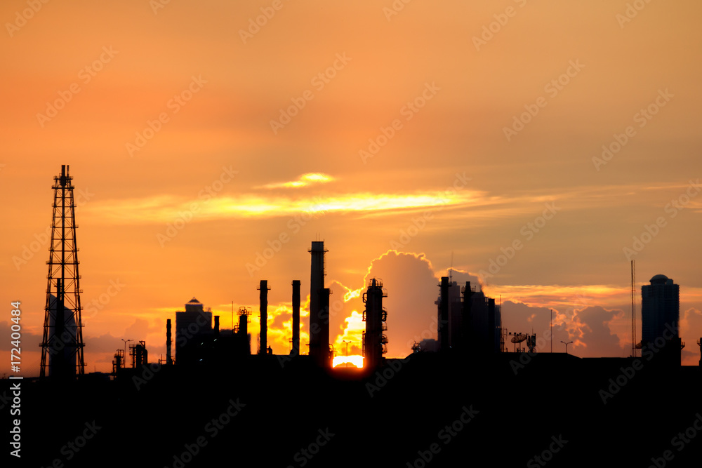industrial, silhouette,background
