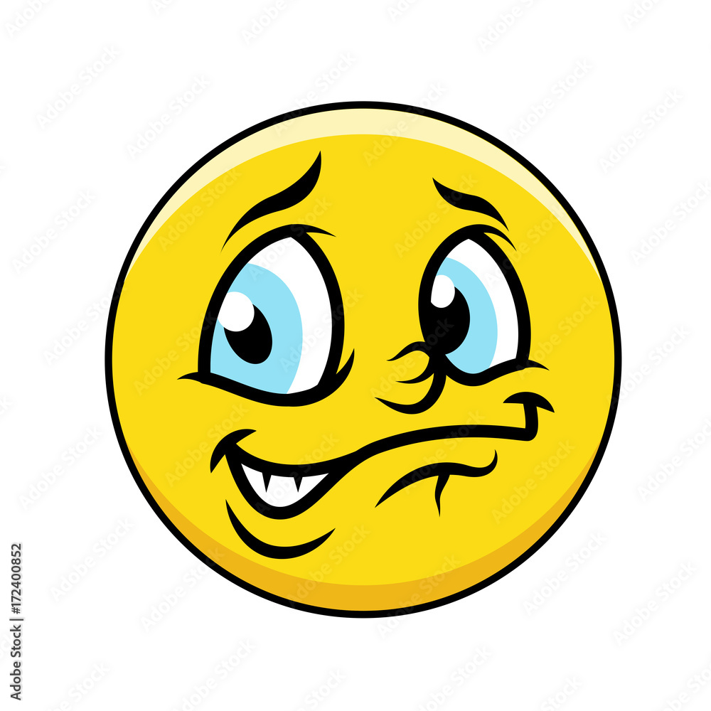 Scared Face Smiley Vector Scared Face Smiley Vector