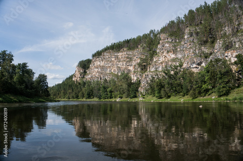 rocky landscape on the river Ai