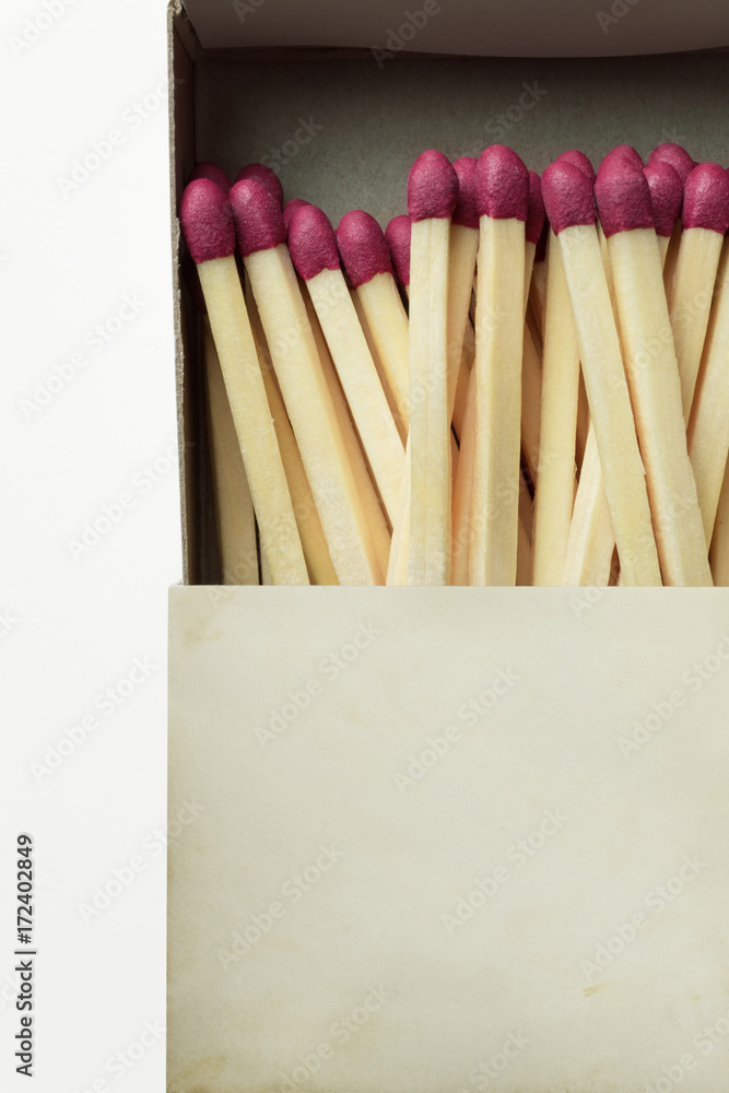 Closeup of matchbox, isolated on white. Closeup of matchbox, isolated on white.