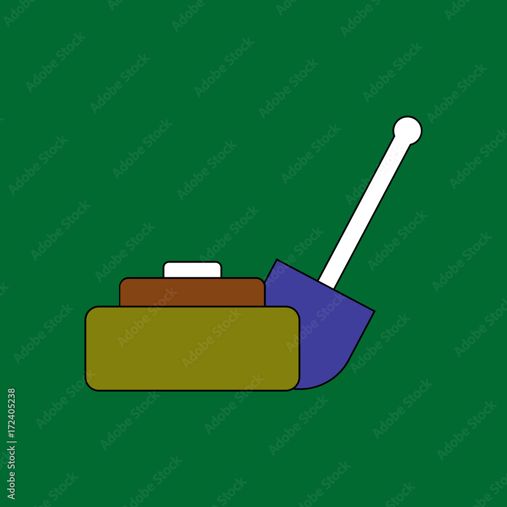 flat vector icon design collection military mine and shovel flat vector icon design collection military mine and shovel