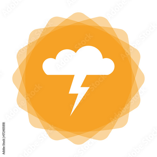 App Icon gelb - Gewitterwolke