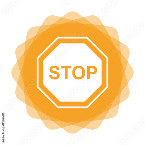App Icon gelb - Stopschild