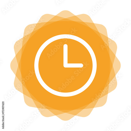 App Icon gelb - Uhr