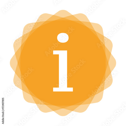 App Icon gelb - Info - Hinweis