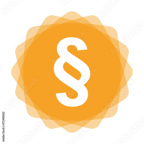 App Icon gelb - Paragraph - Gesetz