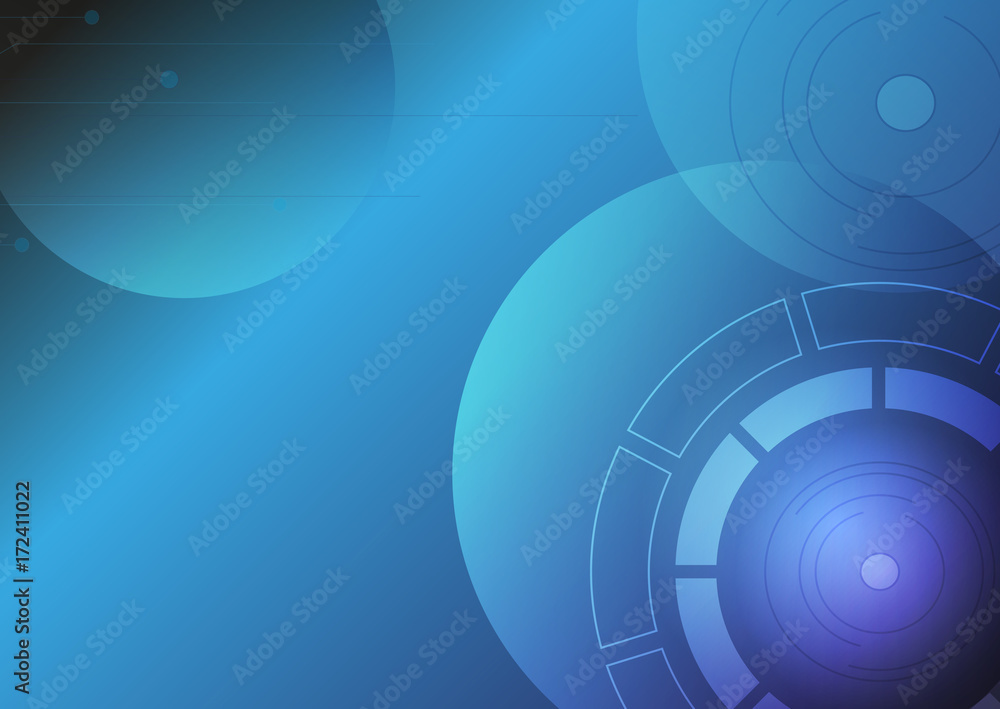 Blue Technology Abstract Vector Background