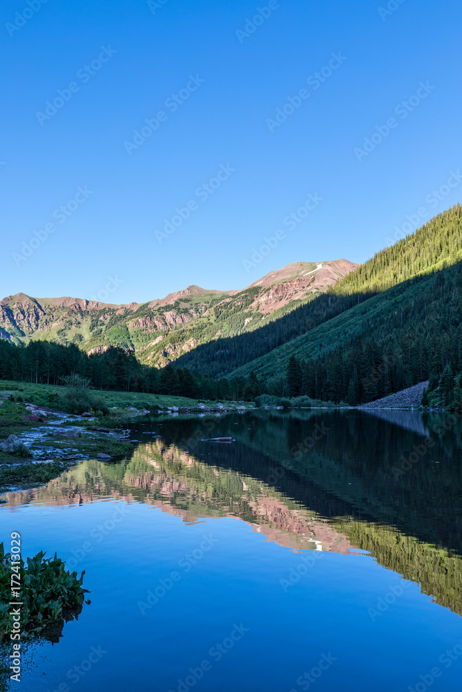 Scenic Mountain Landscape reflection