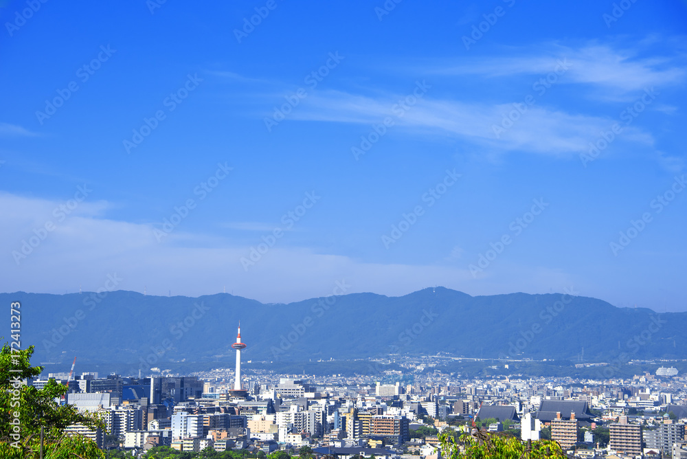 Fototapeta premium Krajobraz miasta Kioto