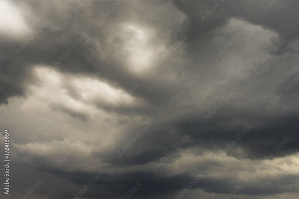 Dark clouds - big storm Dark clouds - big storm