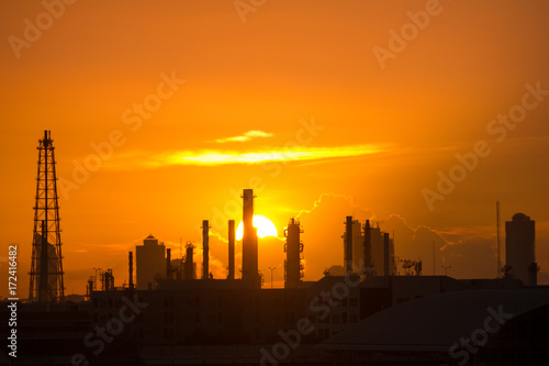 industrial  silhouette background