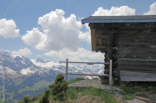 Hütte, Alpen, Schweiz