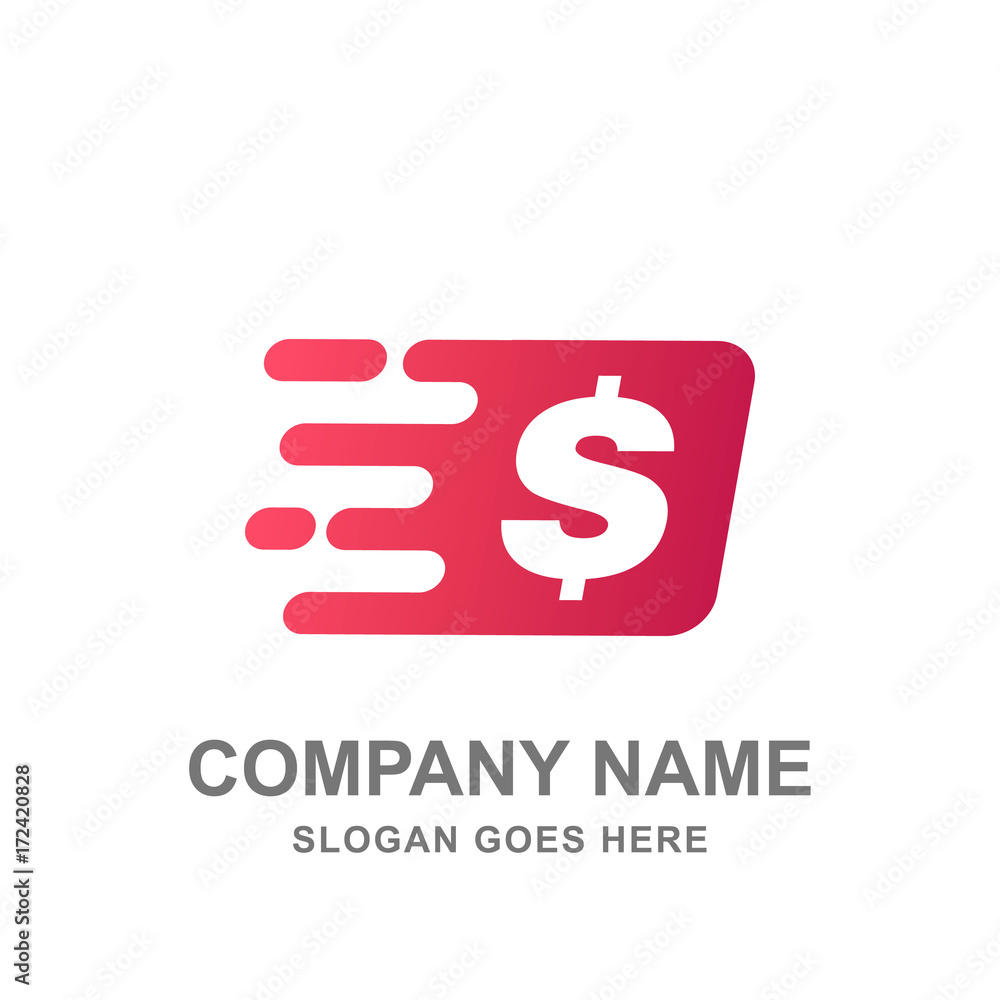 Fast Money Transfer Payment Logo Vector Icon Fast Money Transfer Payment Logo Vector Icon