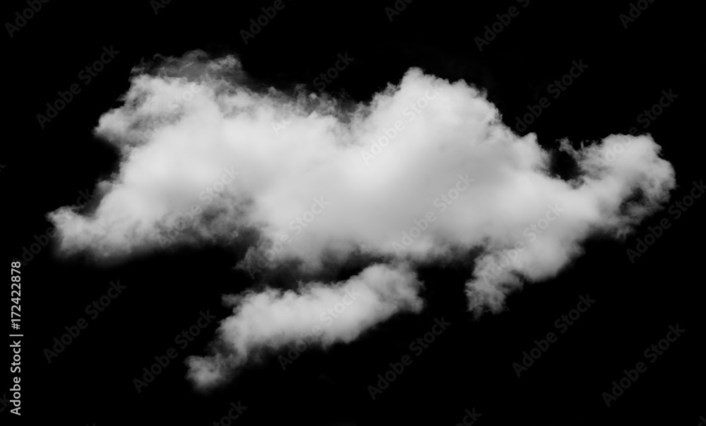 white cloud isolated black background sky white cloud isolated black background sky