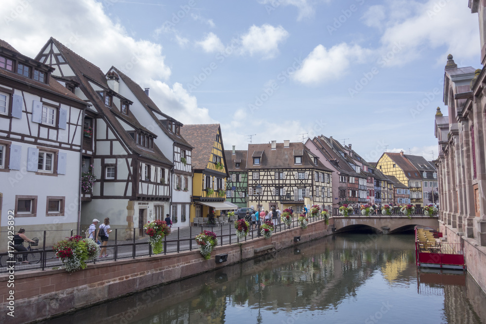 The beautiful village of Colmar in France