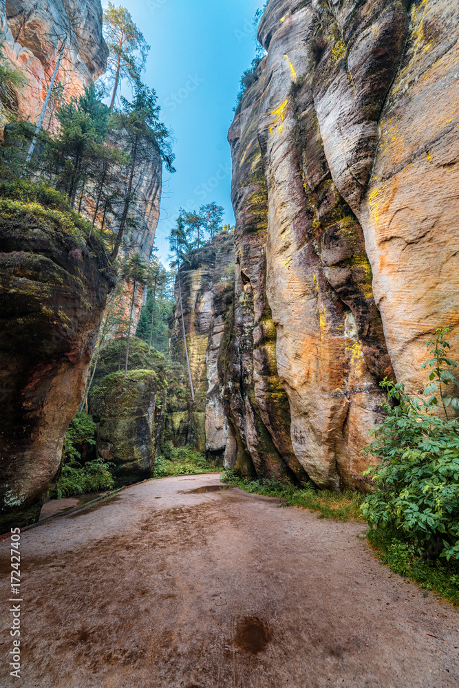 Rocky city in Adrspach 