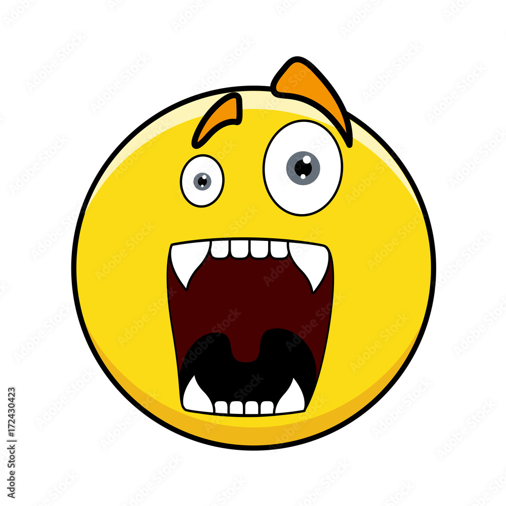Shouting Smiley - clip-art vector illustration Shouting Smiley - clip-art vector illustration
