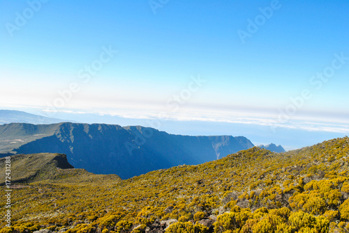 View from top of Piton des Neiges mountain, Reunion Island, France © Arako Space