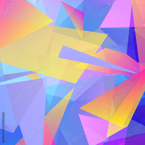 Vector abstract geometric triangular background.