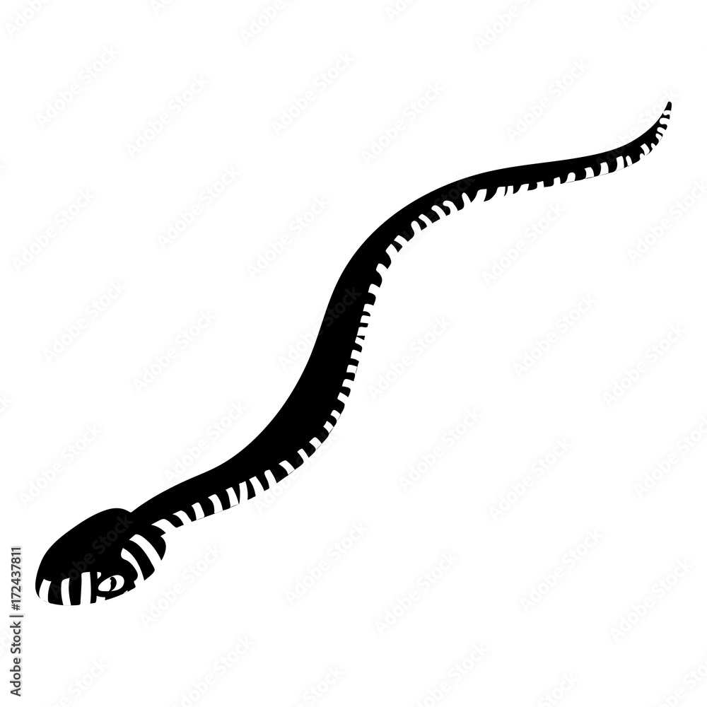 Plakat Mamba snake icon, simple style