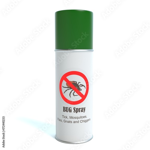 3d illustration of bug spray