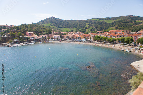 Small Mediterranean Beach Town with Clear Water