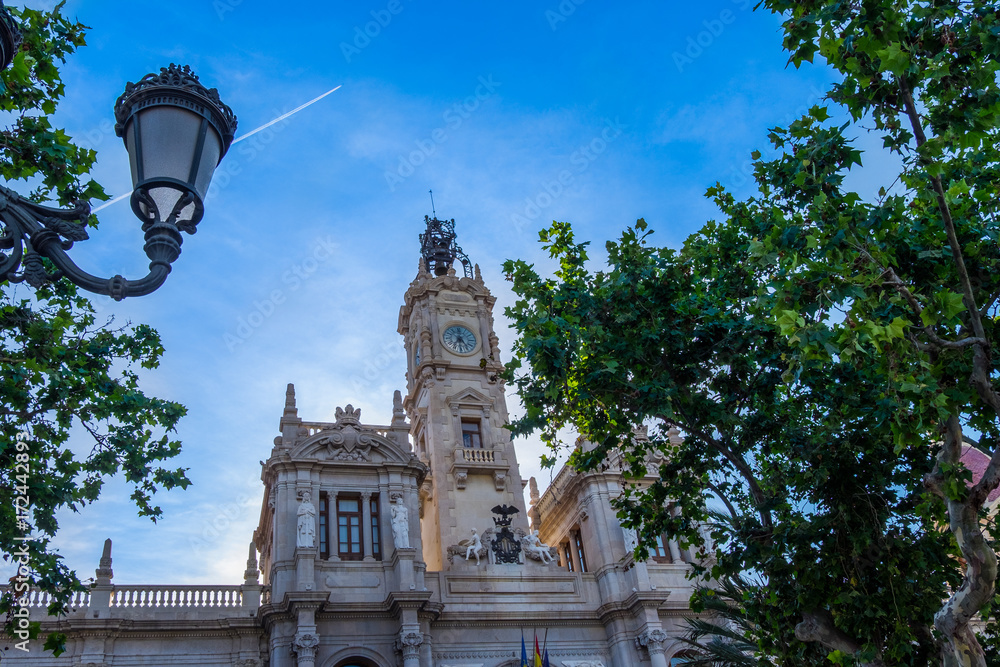 The historical center of the Valencia city, Spain