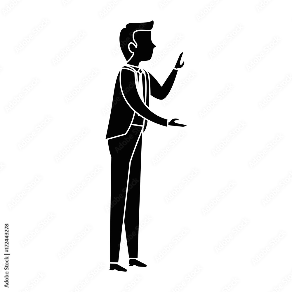 successful businessman talking avatar character successful businessman talking avatar character