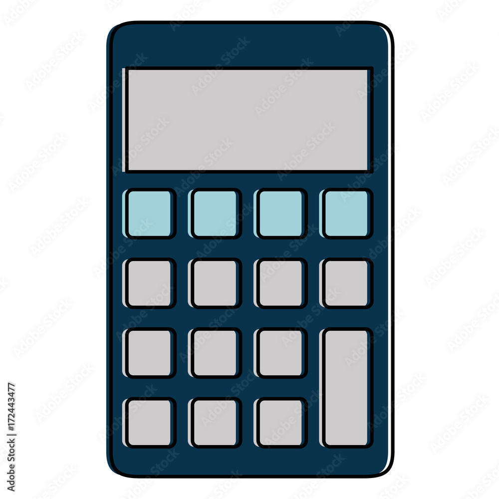 calculator math isolated icon calculator math isolated icon