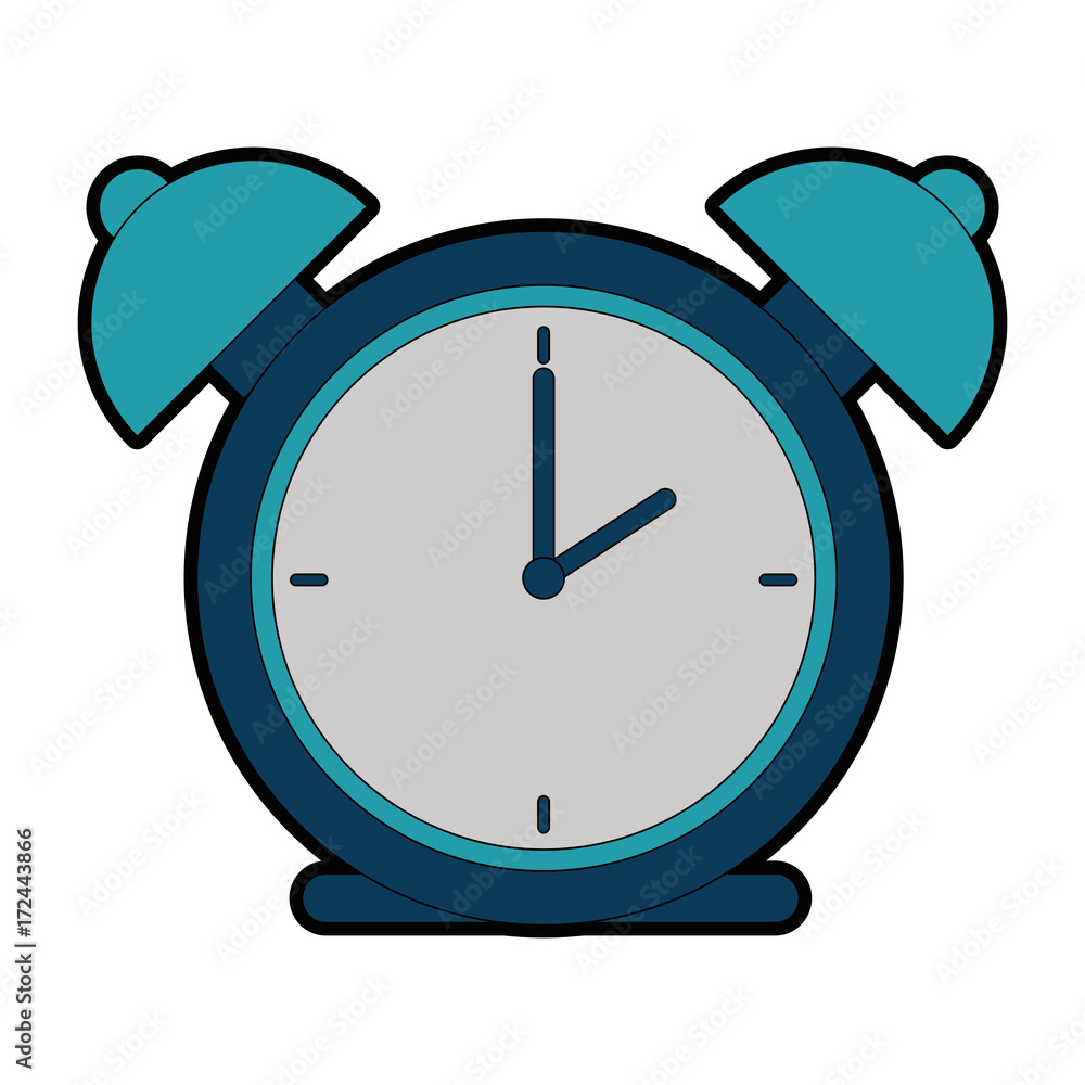 alarm time clock isolated icon alarm time clock isolated icon