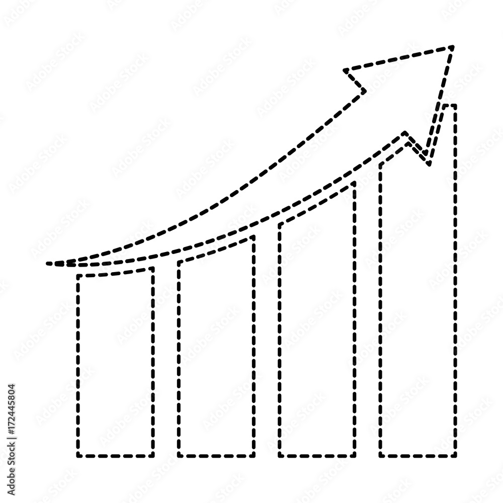 bars with arrow up bars with arrow up