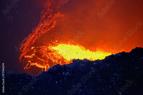 Masaya active volcano lava lake Nicaragua
