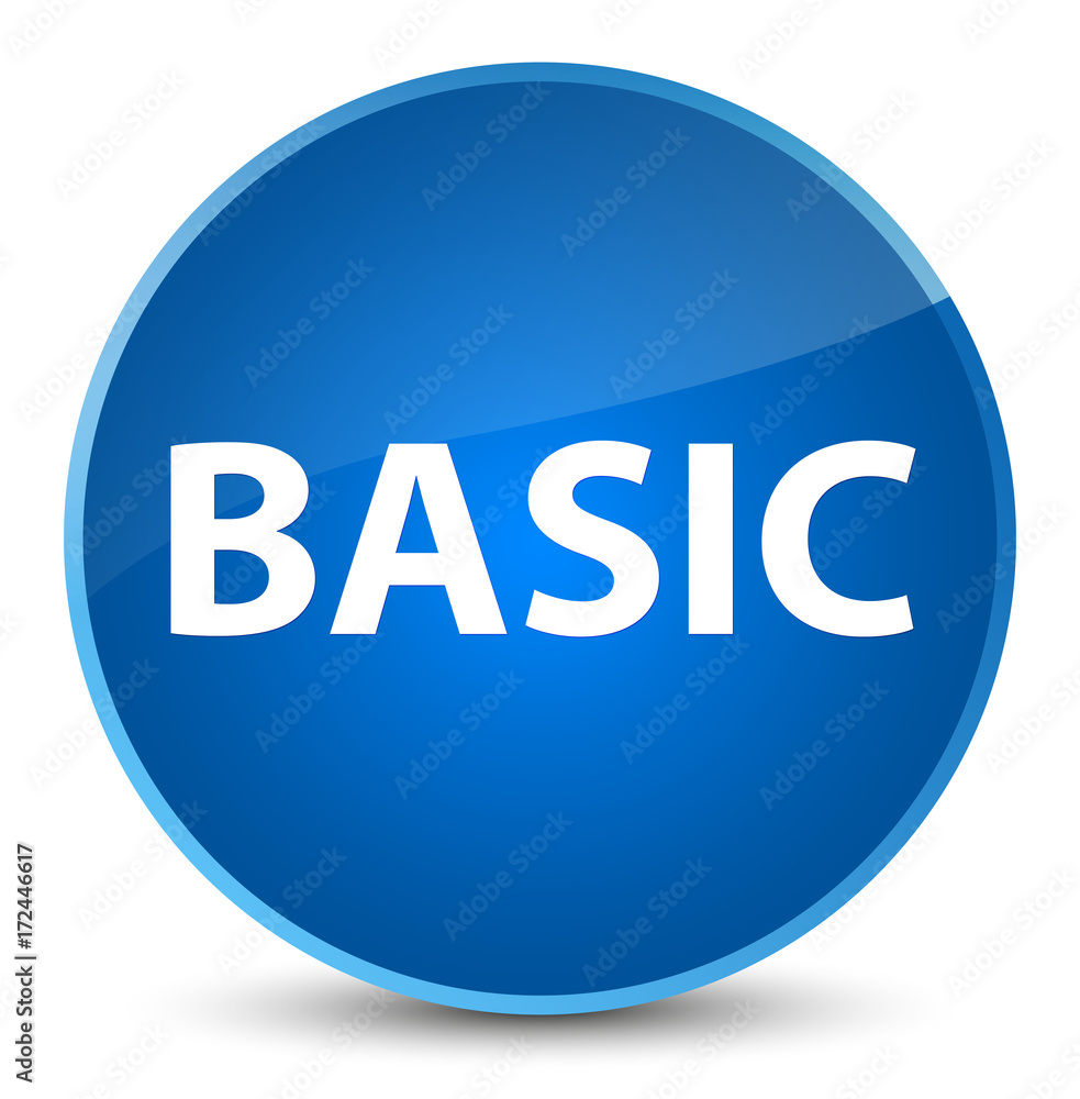Basic elegant blue round button Basic elegant blue round button