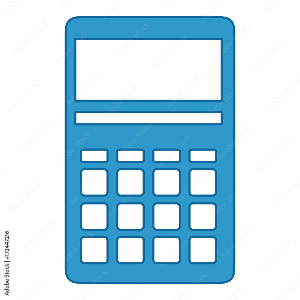 calculator math isolated icon calculator math isolated icon