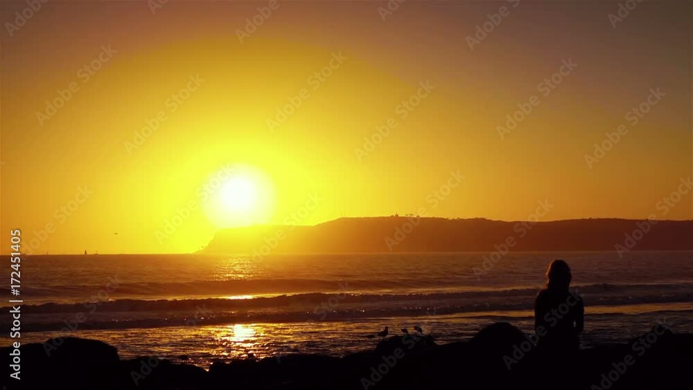 High quality video of practicing yoga at the sunset in real 1080p slow motion 120fps High quality video of practicing yoga at the sunset in real 1080p slow motion 120fps